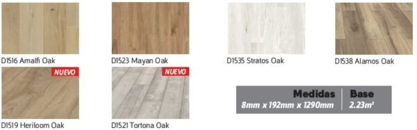 PISO FLOTANTE O.R.C.A C/BISEL 8mm